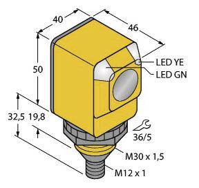 Turck Reflexions-Lichttaster Q40SP6FF200Q 3033392 1St.