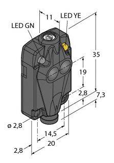 Turck Reflexions-Lichttaster Q10AP6DQ 3044862hellschaltend 1St.