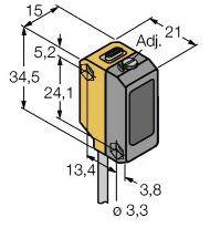Turck Reflexions-Lichttaster QS18AB6AF40 3012163 1St.