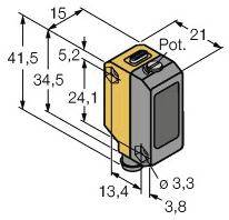 Turck Reflexions-Lichttaster QS18-VP6-AF100Q1 3070564 1St.