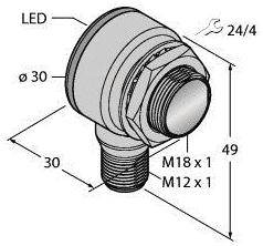 Turck Reflexions-Lichttaster TM18AP6FF50IRQ8 3043780hellschaltend 1St.