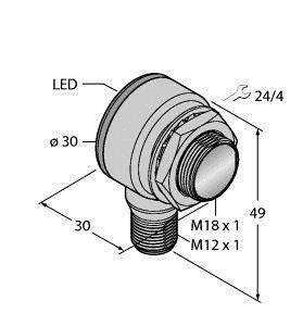 Turck Reflexions-Lichttaster TM18VP6DVQ8 3018027 1St.