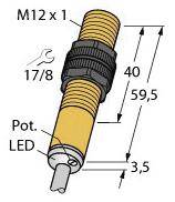 Turck Kapazitiver Sensor BC3-S12-AP6X 2601200 bündig PNP, Schließer (Ø) 12mm