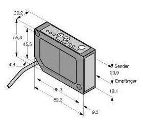 Turck Abstandssensor PNP, Schließer LG5B65PU