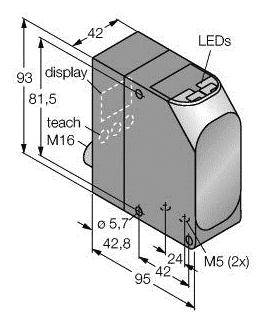 Turck Reflexions-Lichttaster PNP, Schließer LT7PIDQ
