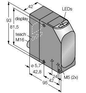 Turck Reflexions-Lichttaster PNP, Schließer LT7PIDQ