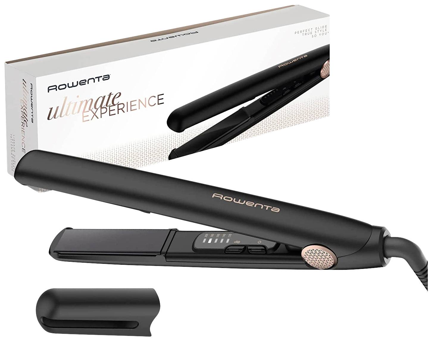 Rowenta Ultimate Experience Glätteisen Schwarz