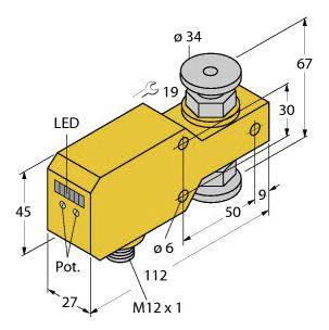 Turck Inline-Sensor FCI-34D10A4P-LIX-H1141 6870624 Betriebsspannung (Bereich): 21.6 - 26.4 V/DC 1St.