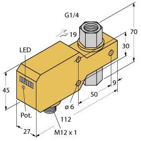 Turck Inline-Sensor FCI-D06CTP-AP8X-H1141 6870661 Betriebsspannung (Bereich): 19.2 - 28.8 V/DC 1St.