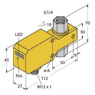 Turck Inline-Sensor FCI-D06CTP-ARX-H1140 6870625 Betriebsspannung (Bereich): 21.6 - 26.4 V/DC 1St.
