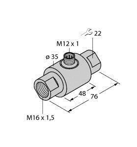 Turck Inline-Sensor FCI-D09A4-NA-H1141/M16 6870631 1St.