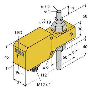Turck Inline-Sensor FCI-TCD04A4P-AP8X-H1141 6870656 Betriebsspannung (Bereich): 19.2 - 28.8 V/DC 1St.