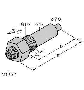 Turck Eintauchsensor FCS-G1/2A4-NA-H1141/L080 6870317 1St.