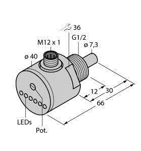 Turck Eintauchsensor FCS-G1/2DY-AP8X-H1141 6870003 Betriebsspannung (Bereich): 19.2 - 28.8 V/DC 1St.
