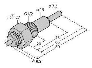 Turck Eintauchsensor FCS-G1/2HC4-NAEX/L065/D100 6870358 1St.