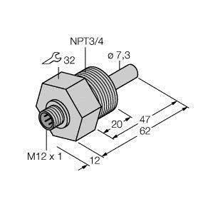 Turck Eintauchsensor FCS-N3/4A4-NA-H1141 6871304 1St.