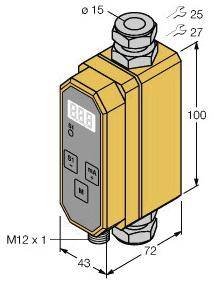 Turck Inline-Sensor FTCI-15D15A4P-LIUP8X-H1141 6870044 Betriebsspannung (Bereich): 21.6 - 26.4 V/DC 1St.