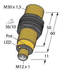 Turck Kapazitiver Sensor BCF10-S30-VP4X-H1141 2506117 bündig PNP (Ø x L) 30mm x 60mm