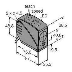 Turck Reflexions-Lichttaster PNP, Schließer, NPN, Schließer LT3BD