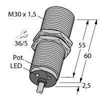 Turck Kapazitiver Sensor BC10-M30K-AZ3X 2503031 bündig (Ø x L) 30mm x 62.5mm