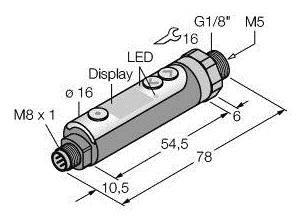 Turck Druckschalter 1 St. PK010R-P13-2UP8X-V1141 0 bar bis 10 bar