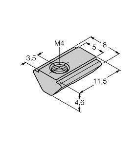 Turck Linearwegsensor MN-M4-Q25