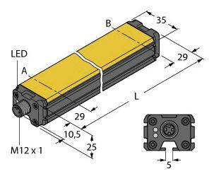 Turck Linearwegsensor LI1000P0-Q25LM0-ELIUPN8X3-H1151