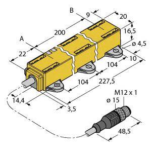 Turck Linearwegsensor LI200P1-Q17LM1-LIU5X2-0,3-RS5