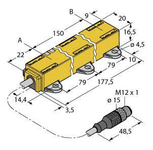 Turck Linearwegsensor LI150P1-Q17LM1-LIU5X2-0,3-RS5