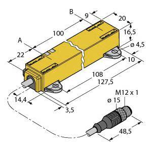 Turck Linearwegsensor LI100P1-Q17LM1-LIU5X2-0,3-RS5
