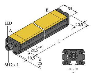 Turck Linearwegsensor WIM100-Q25L-LI-EXI-H1141
