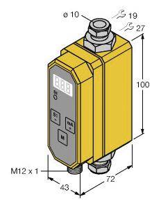 Turck Inline-Sensor FTCI-10D10A4P-2LIX-H1141 6870049 Betriebsspannung (Bereich): 21.6 - 26.4 V/DC 1St.