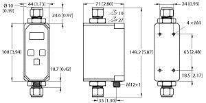 Turck Inline-Sensor FTCI-10D10A4P-2LIX-H1141 6870049 Betriebsspannung (Bereich): 21.6 - 26.4 V/DC 1St.