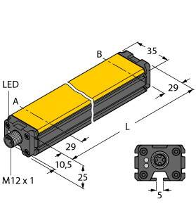 Turck Linearwegsensor Li200P0-Q25LM0-HESG25X3-H1181