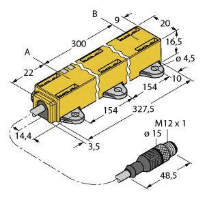 Turck Linearwegsensor Li300P1-Q17LM1-LiU5X2-0,3-RS5