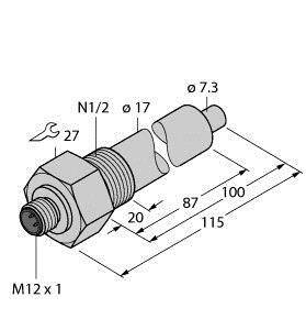 Turck Eintauchsensor FCS-N1/2A4-NA-H1141/L100 6871016 1St.
