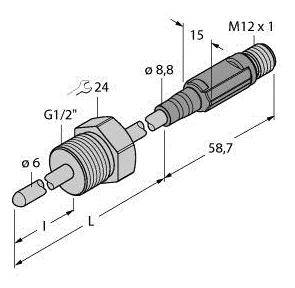 Turck 9910736 TTM150C-206A-G1/2-LI6-H1140-L250-50/150C Temperatursensor