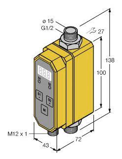 Turck Inline-Sensor FTCI-G1/2D15A4P-2UP8X-H1141/D228 6870137 Betriebsspannung (Bereich): 21.6 - 26.4 V/DC 1St.