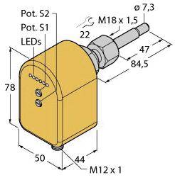 Turck Eintauchsensor FCST-A4P-2AP8X-H1140 6870251 Betriebsspannung (Bereich): 19.2 - 28.8 V/DC 1St.
