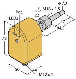 Turck Eintauchsensor FCST-A4P-ARX-H1140 6870252 Betriebsspannung (Bereich): 19.2 - 28.8 V/DC 1St.