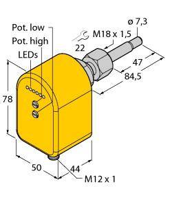 Turck Eintauchsensor FCST-A4P-LIX-H1141 6870255 Betriebsspannung (Bereich): 21.6 - 26.4 V/DC 1St.