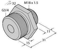 Turck FCA-FCST-G3/4-A4 6870294 1St.