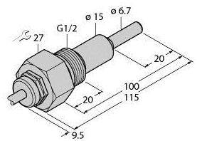 Turck Eintauchsensor FCS-G1/2A4-NAEX/AL100 6870384 1St.