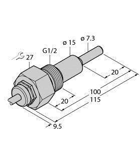 Turck Eintauchsensor FCS-G1/2A4-NAEX/AL100 6870384 1St.