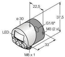 Turck Druckschalter 1 St. PK01VR-N14AL-2UP8X-V1141 -1 bar bis 0 bar