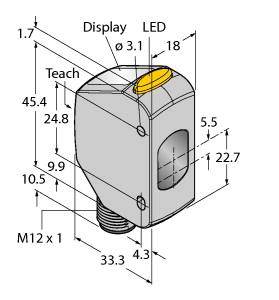 Turck Laser-Distanz-Sensor PNP, Schließer Q4XFPLAF310-Q8