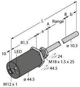 Turck Linearwegsensor LTX125M-F10-LI0-X3-H1151