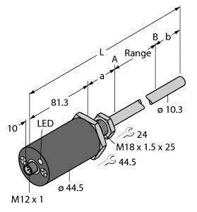 Turck Linearwegsensor LTX1250M-F10-LI0-X3-H1151
