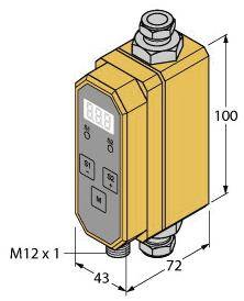 Turck Inline-Sensor FTCI-1/2D10A4P-2UP8X-H1141 6870807 Betriebsspannung (Bereich): 21.6 - 26.4 V/DC 1St.