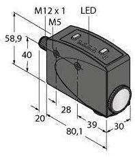Turck Farbsensor 1 St. R58ECRGB1Q8 M12 (L x B x H) 80.10 x 30 x 58.90mm
